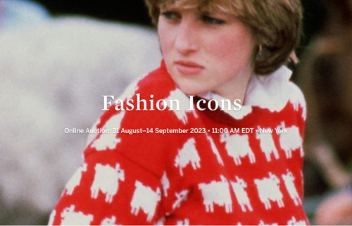 Sotheby’s Inaugural Fashion Icons Sale Will Include Princess Diana’s Iconic Sweater